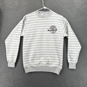 Vtg 90s Carnival Cruise‎ Ecstasy Fun Ship Crewneck Sweatshirt Adult M USA READ